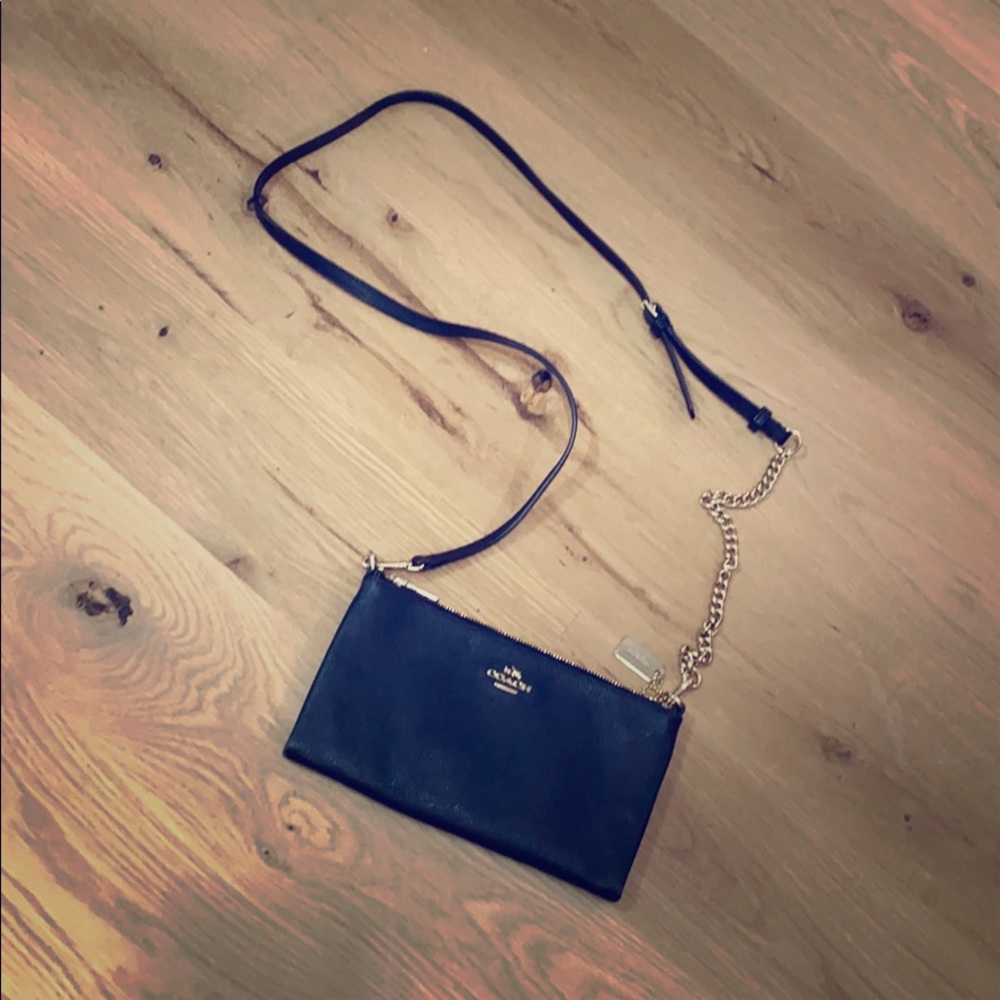 Coach Embossed Textured Leather Kylie Crossbody